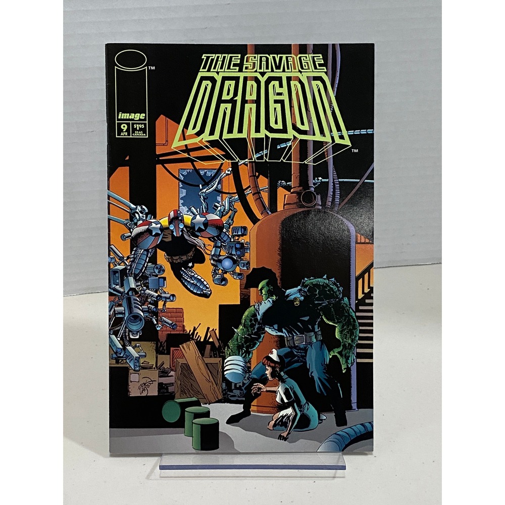 Image Comics The Savage Dragon #9 April 1994 Erik Larsen Green Excellent